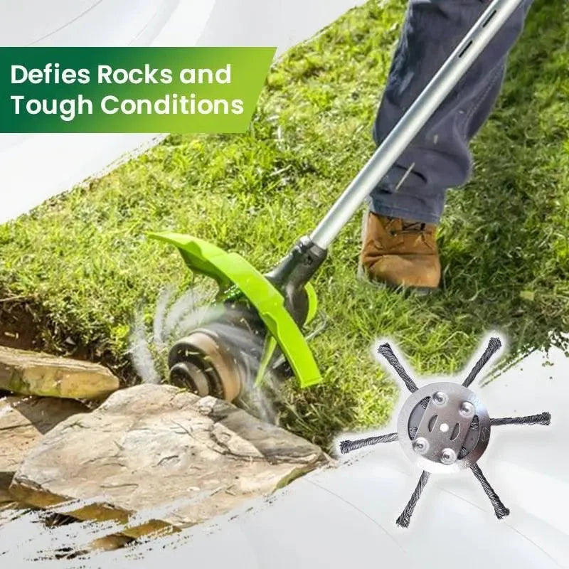 UP TO 50%🔥🔥Universal Steel Wire Wheel Head Grass Trimmer Head 2